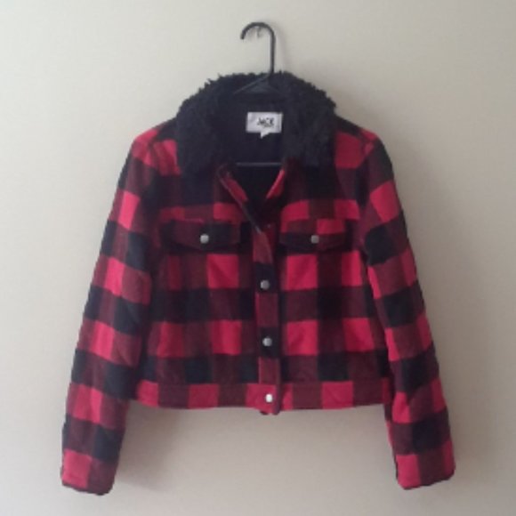 Jack by BB Dakota Cicily Buffalo Plaid Jacket Size S - Picture 3 of 4